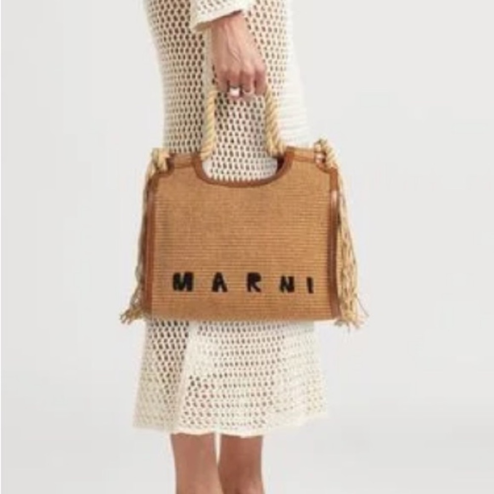 Marni Raffia Marcel Tote Bag